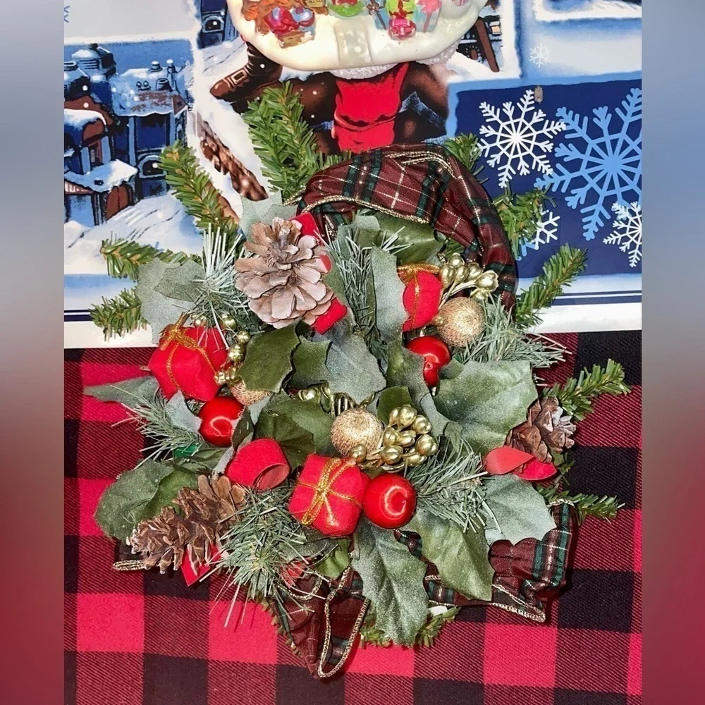 Yes, Finally Handmade Christmas Artif. Floral wreath. My Craft Supplies are Here